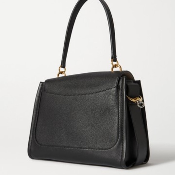 Chloe Tess Leather Day Tote, Small Black - Picture 5 of 10